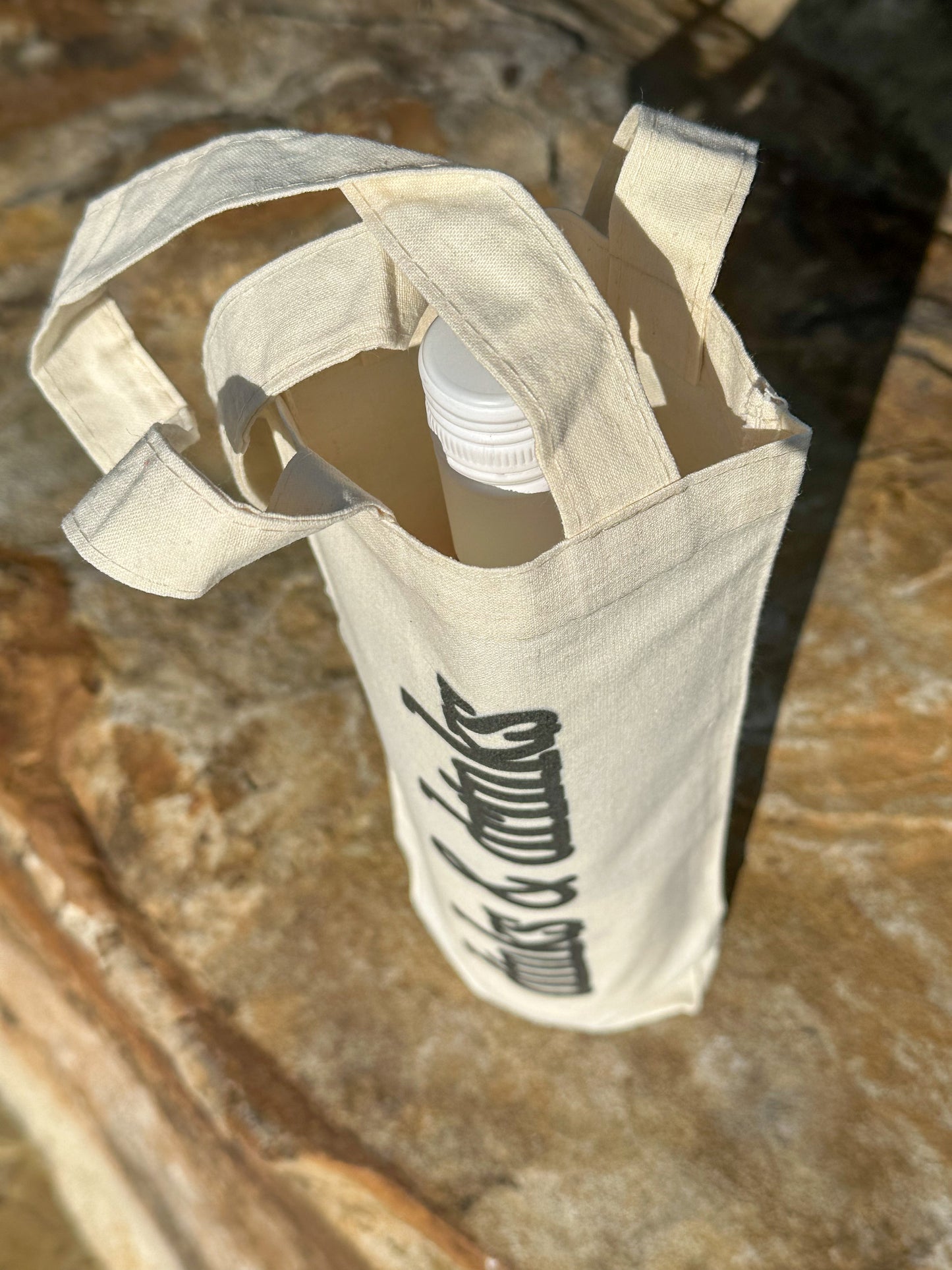 Pickleball Dinks & Drinks Canvas Wine Tote