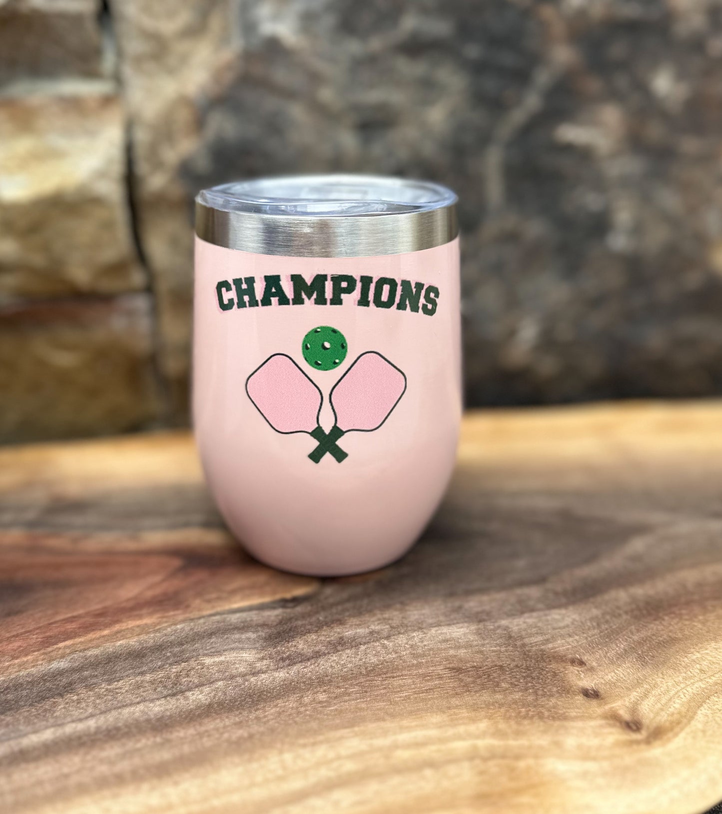 Pickleball Champion Insulated Wine Tumbler