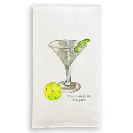 Fifth Last Game Pickleball Tea Towel