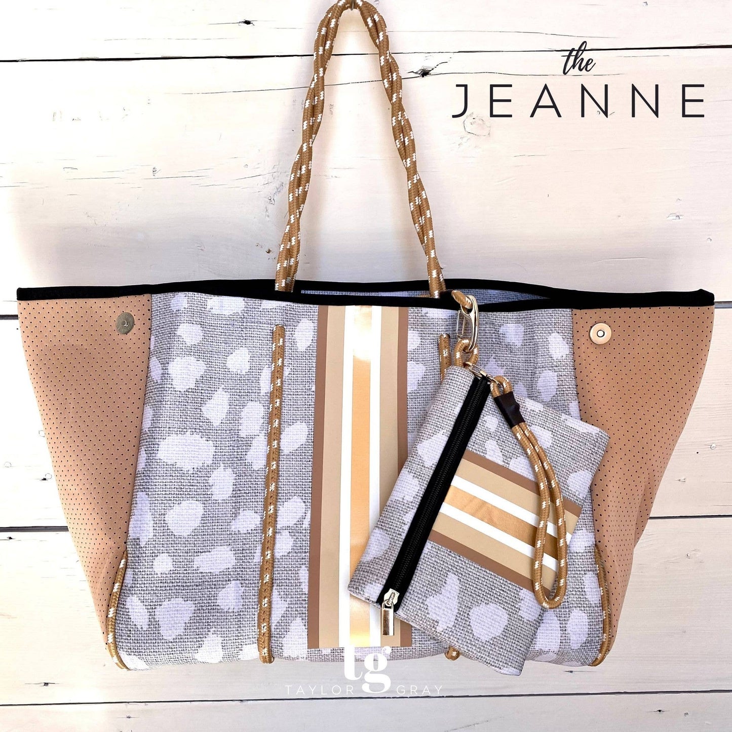 Neoprene Tote - The Jeanne by Taylor Gray